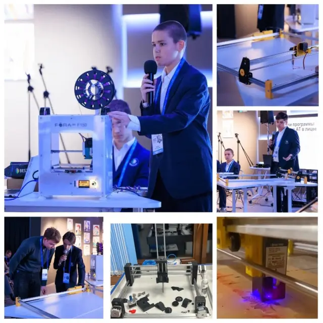 ЧПУ-станок, собранный учениками из 3D-печатных деталей